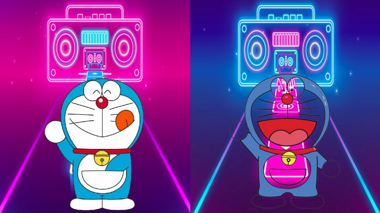 Doraemon Multiple Colours Race With Funniest Song [2 Rolls] | Snow Kids ...