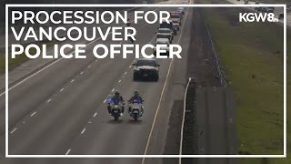 Watch Procession on I-5 for fallen Vancouver police officer Donald Sahota
