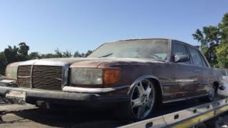 W116 Mercedes-Benz at Picknpull San Jose