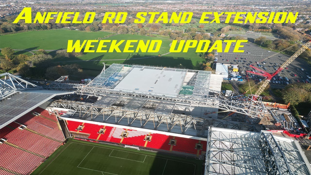 Anfield road stand extension weekend update 13th November 2022 YouTube