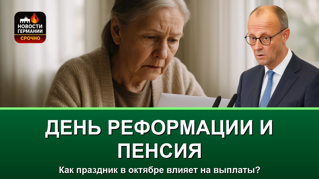 Пенсии в Германии: День Реформации и особенности выплат в октябре 2025 года