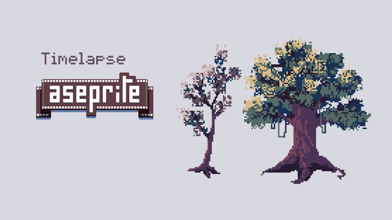 OC] 32x32 Trees Practice : PixelArt