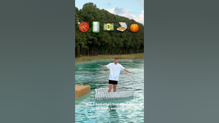 Will a basketball boat will hold Mr.Beast weight 🏀 #mrbeast #funny