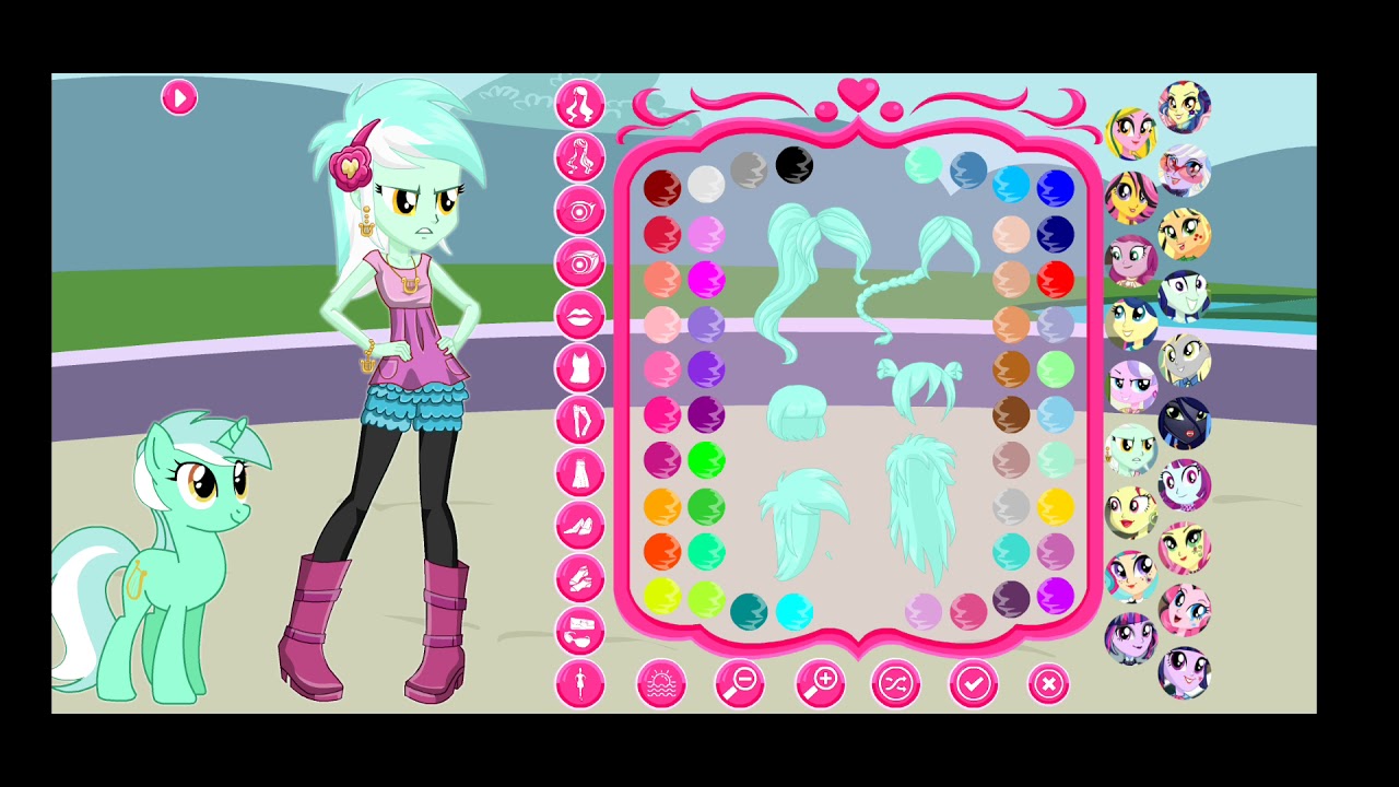 my little pony equestria girls dress up lyra heartstrings dress up game
