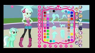 my little pony equestria girls dress up lyra heartstrings dress up game screenshot 4