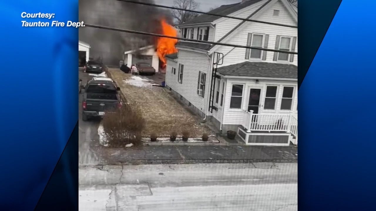 Crews respond to reported explosion in Taunton - YouTube