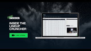 Inside the Fantasy Insider DFS Lineup Cruncher