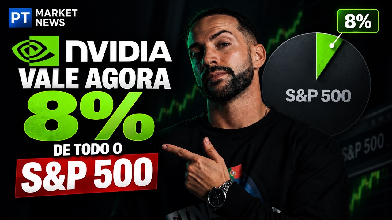 NVIDIA vale agora 8% de TODO o S&P 500… & os JUROS DIPSARAM na Europa!
