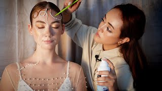 [ASMR] Gel Slicked Back Hairstyle with Gems ✨ Soft Spoken | Relaxing & Unintentional Triggers screenshot 4