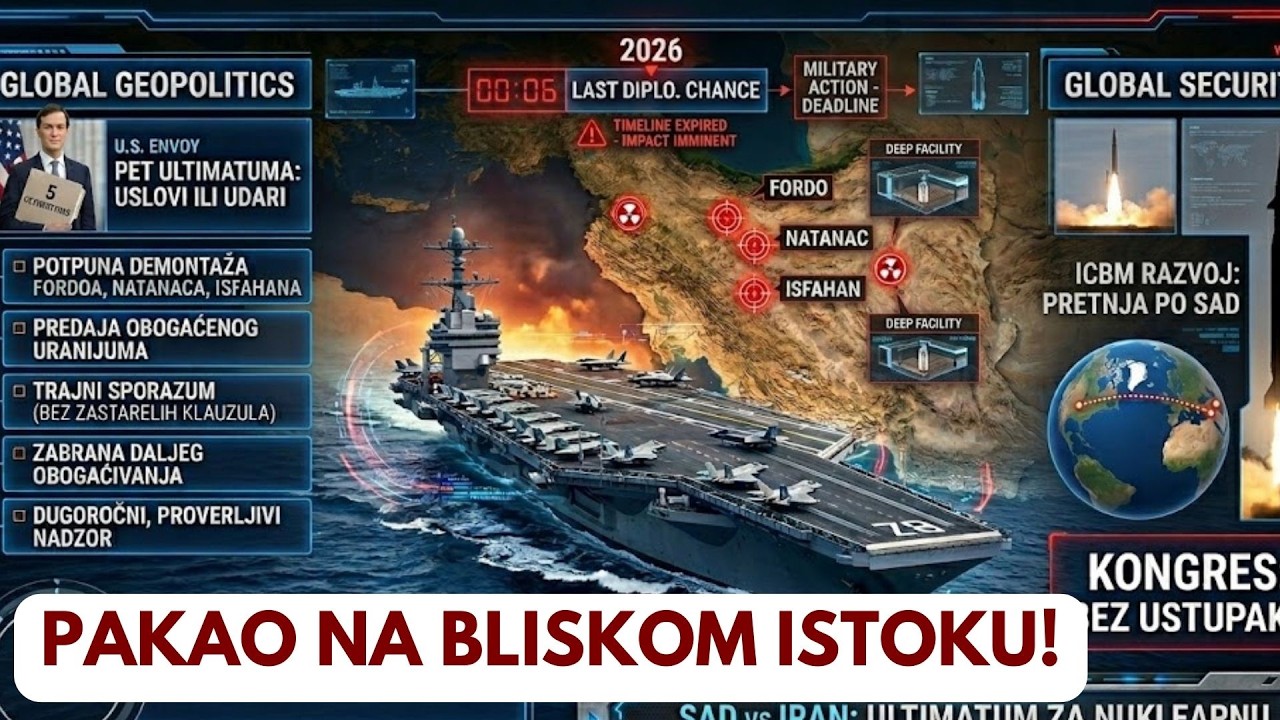 AMERIČKI ULTIMATUM IRANU: 5 USLOVA ILI RAT! Nosač aviona 