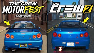 The Crew Motorfest vs The Crew 2 - Physics and Details Comparison