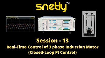 Closed Loop speed control of 3 phase Induction motor - Step by Step implementation