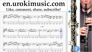 How to Play Clarinet The Pink Panther - Theme Song Tabs Part#2 um-i352