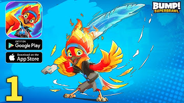 BUMP! Superbrawl Gameplay Walkthrough Part 1 - Ash (ios, Android)