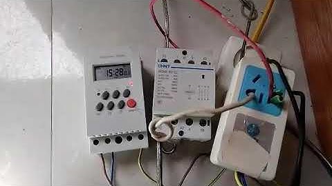 Test ATS chuyển nguồn điện không gián đoạn dùng contactor nch8-63-22