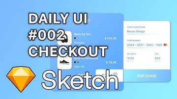Daily UI 002 - Credit Card Checkout- Web Design in Sketch
