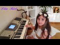 تحدي العزف مع بابا ـ يلا نعزف سوا . واحزرو شو هي  الاغنية Lilas Al Faouri plays piano (keyboard)