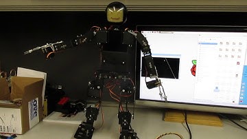Raspberry Pi powered 17 DOF Humanoid walking