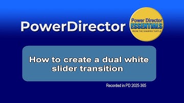 How to create a dual white slider transition