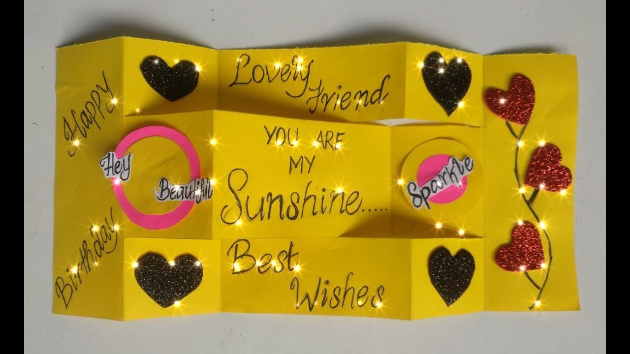 Greeting card Scrapbook ideas Tri fold card Birthday card YouTube