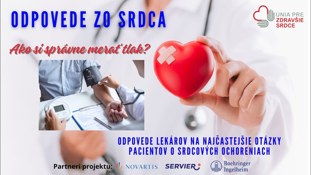 Správne meranie tlaku -  MUDr. Anna Vachulová, PhD, prezidentka SHS