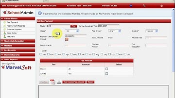 Basic Configuration of Master in SchoolAdmin Online | Demo and Training Video