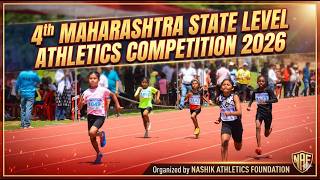 Evening Session 4th Maharashtra State Level Athletics Competition 2026 Organized by NAF