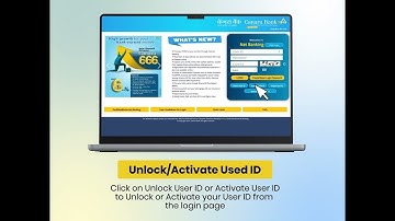 Canara Bank | Internet Banking Unlock or Activate User ID Tutorial