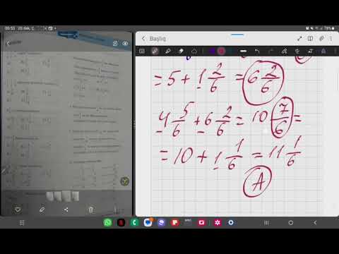 6-cı sinif DİM riyaziyyat səh-167. Adi kəsrlərin toplanması və çıxılması. B variantı