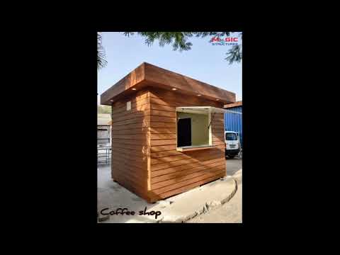 Portable Wooden Coffee Shop - video from Magic Structures