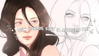 How I color Semi realistic Portrait