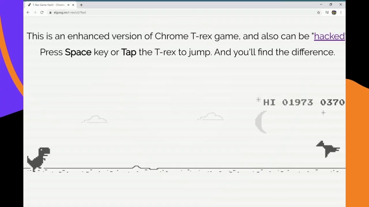 NEW Playing Chrome Dinosaur game FOR 1 YEAR (World Record) - YouTube