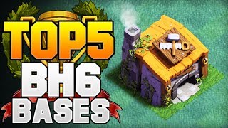 TOP 5 BEST Builder Hall 6 Base w/ PROOF! +3900 CUPS! | CoC BH6 Builder Base Designs | Clash of Clans