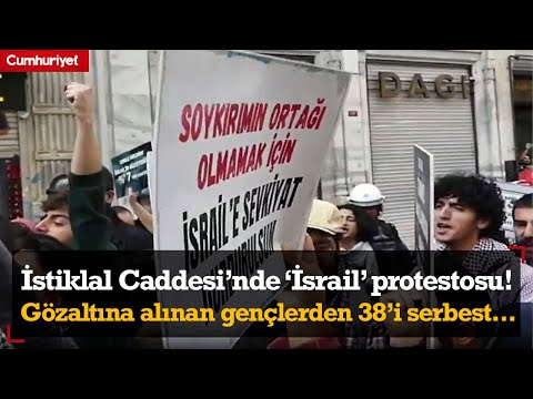 İsrail ile ticaretin kesilmesi için protesto! Gözaltına alınan gençlerden 38'i serbest