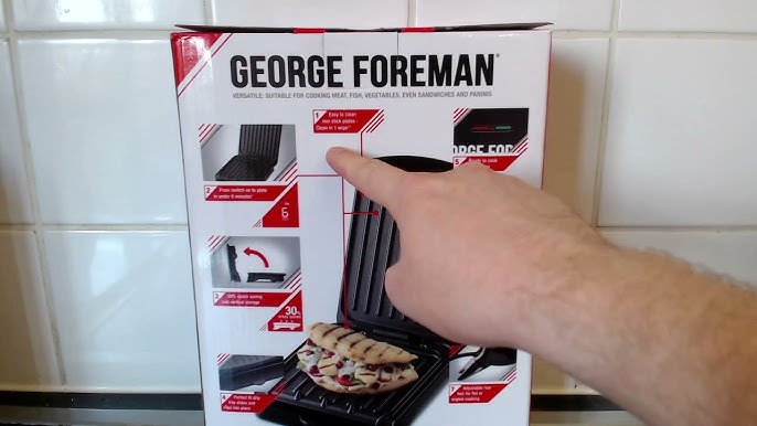 George Foreman 2 Serving Classic Plate Electric Grill & Panini Press -  Black - GRS040BZ 1 ct