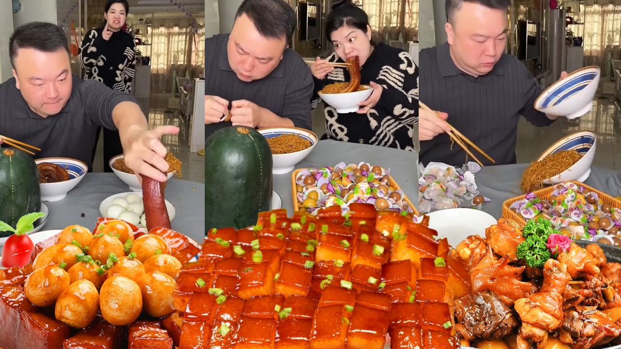 Мой жадный муж хотел съесть всю тушеную свинину сам, но в итоге все съела я.