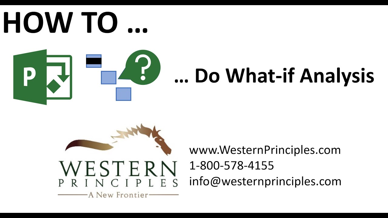 How To Do What If Analysis with Inactivate Feature Microsoft Project ...