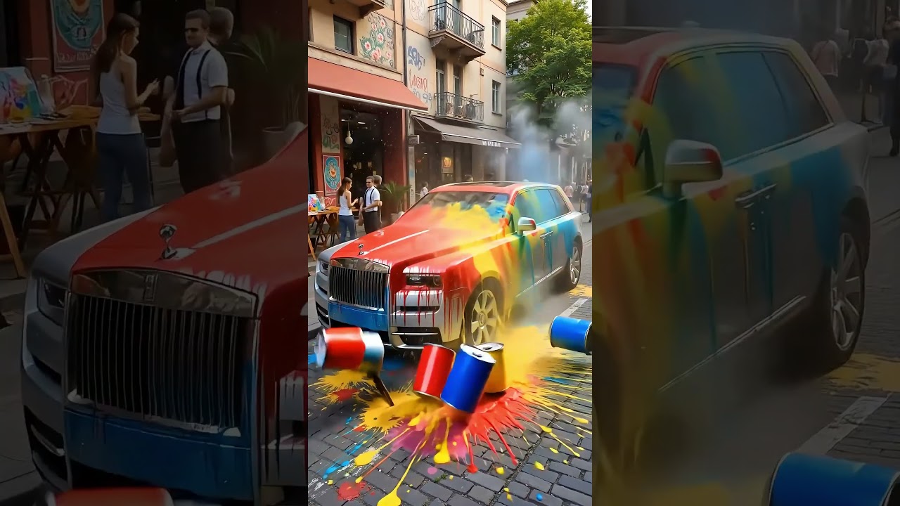 Street Artist Spills Paint on Car in Arts District! 