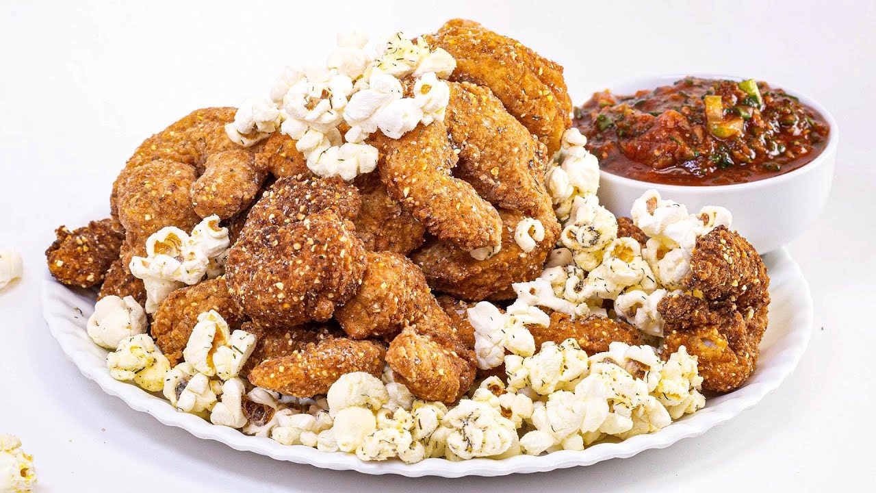 How To Make Old Bay Popcorn Shrimp with White Cheddar Popcorn By Rachael | Rachael Ray Show