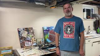 Hanging Out in the Encaustic Studio with Mixed-Media Artist Brendan L. Smith