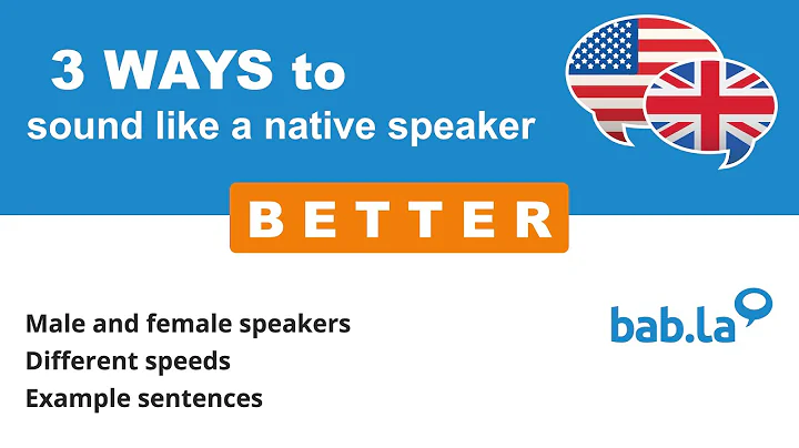 BETTER pronunciation | Improve your language with bab.la