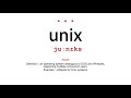 How to Pronounce Unix in American Accent