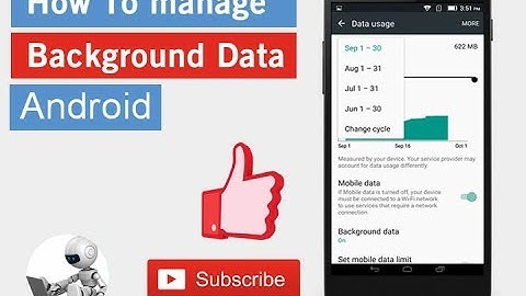 How to Manange you background data without an Application