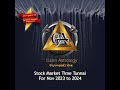 #stockmarketpredictions 2024 | आने वाले साल की टाइम टनल 🎢| कैसा रहेगा पूरे साल स्टॉक मार्केट |#gann