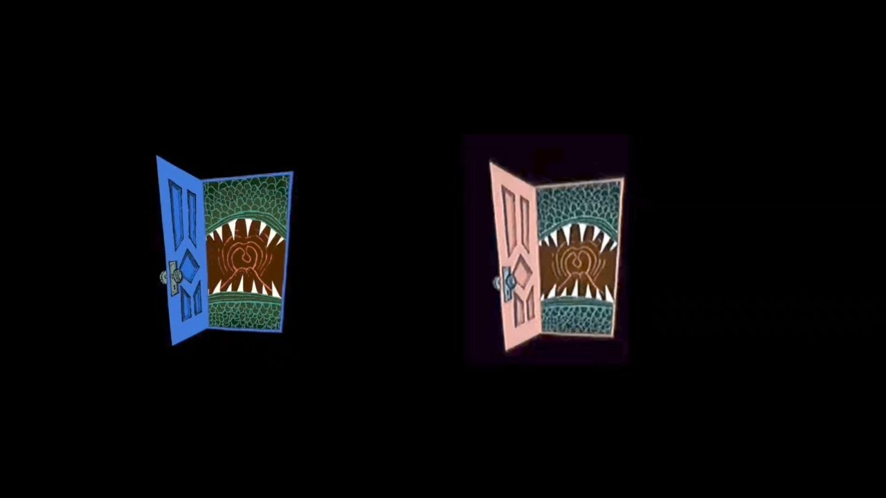 Monsters Inc Door Colors Red And Blue Youtube 