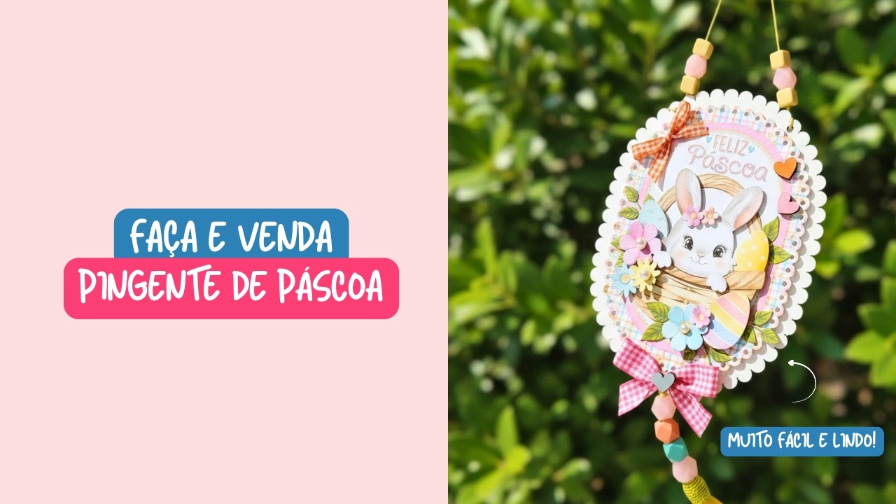 Transforme sua Páscoa com esse projeto | Pingente de Páscoa Fácil e Lindo