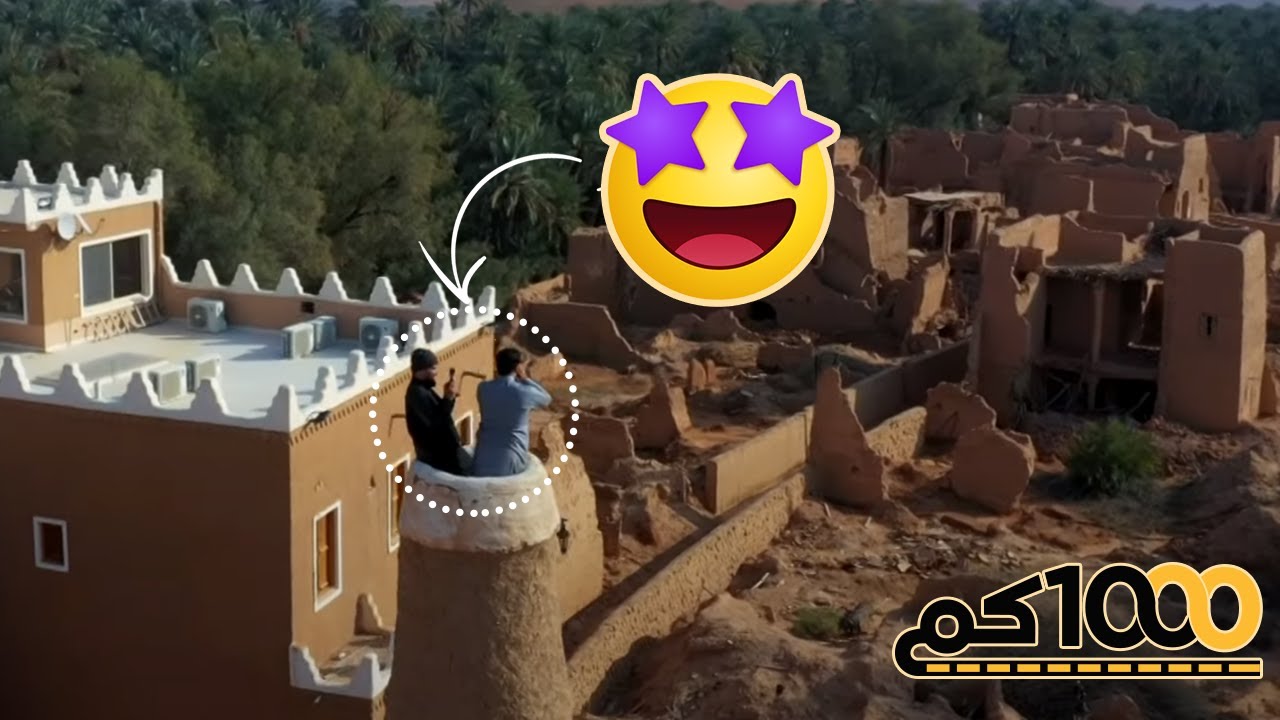 روعة الأذان من مئذنة القرية التراثية بروضة سدير 🤩