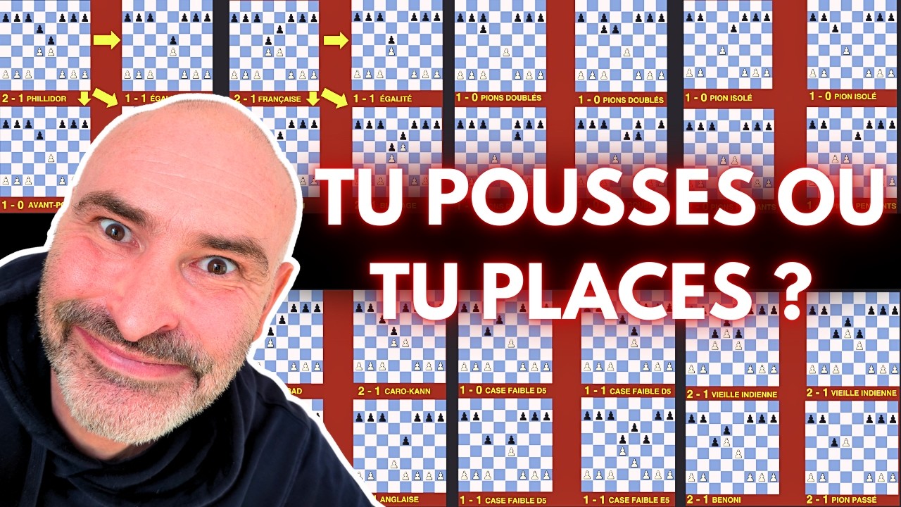 ÉCHECS : Ce que la STRUCTURE de tes PIONS dit de ton NIVEAU — Et comment PROGRESSER ! ♟️⚡