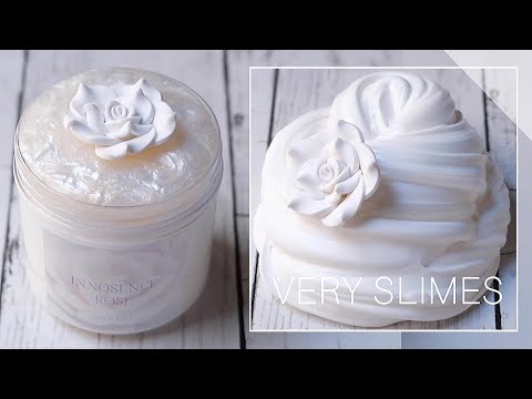 【ASMR】イノセンスローズ??【VERY SLIMES】〜マシュマロシック〜 "Innocence Rose" marshmallow thick slime -No talking-