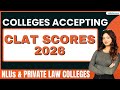 Top Colleges Accepting CLAT in India | Ranking, Fee, Admission Placement #clatscoreacceptingcolleges